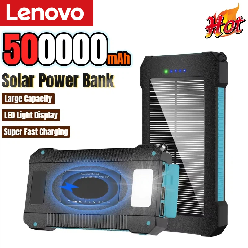 Solar Charger Panel Foldable - Солнечный внешний аккумулятор Lenovo 500000 мАч,