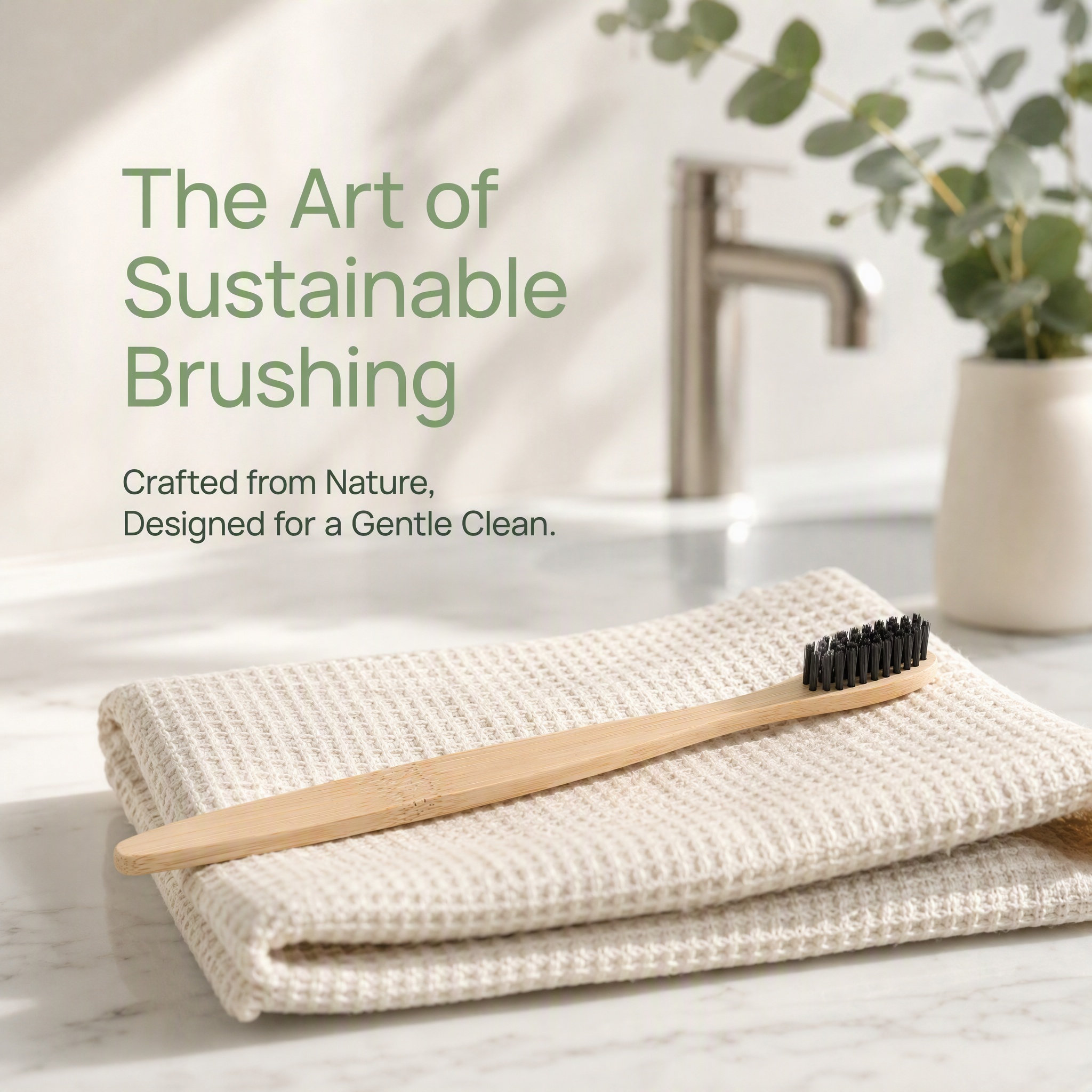 Bamboo Toothbrush Set - 2 бамбуковые зубных щетки для взрослых