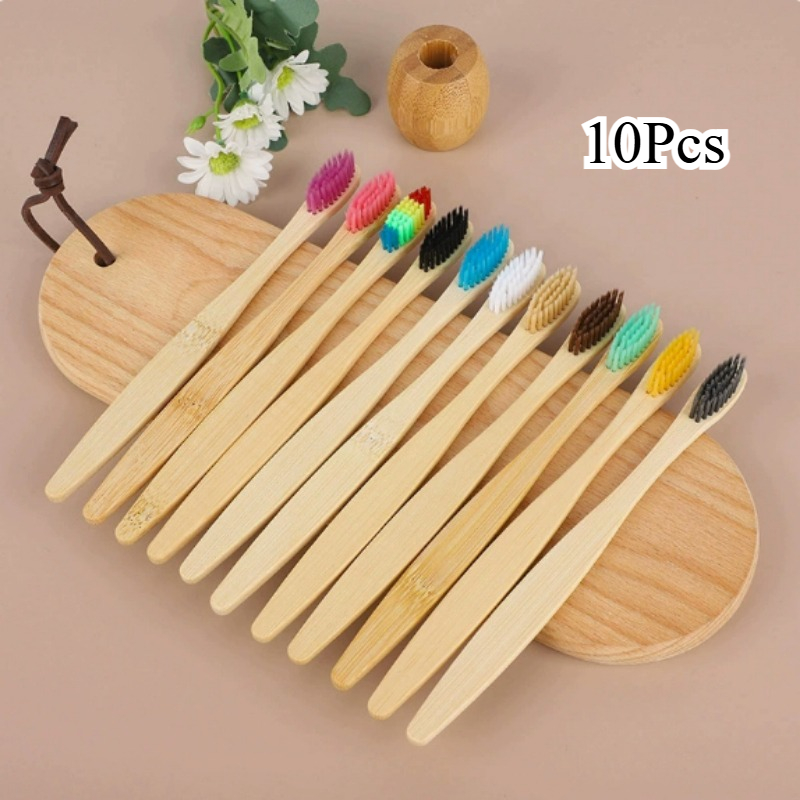 Bamboo Toothbrush Set - Набор бамбуковых зубных щеток в индивидуальной