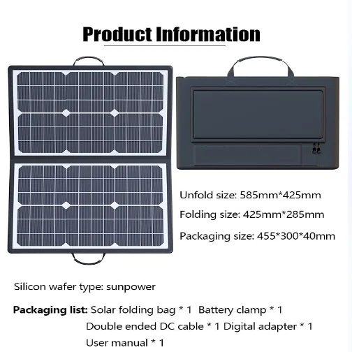Складная солнечная панель мощн – обзор и цена Solar Charger Panel Foldable