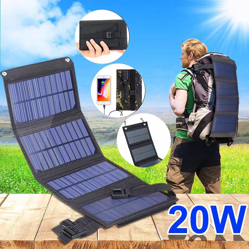 Складная солнечная панель 20 В – обзор и цена Solar Charger Panel Foldable