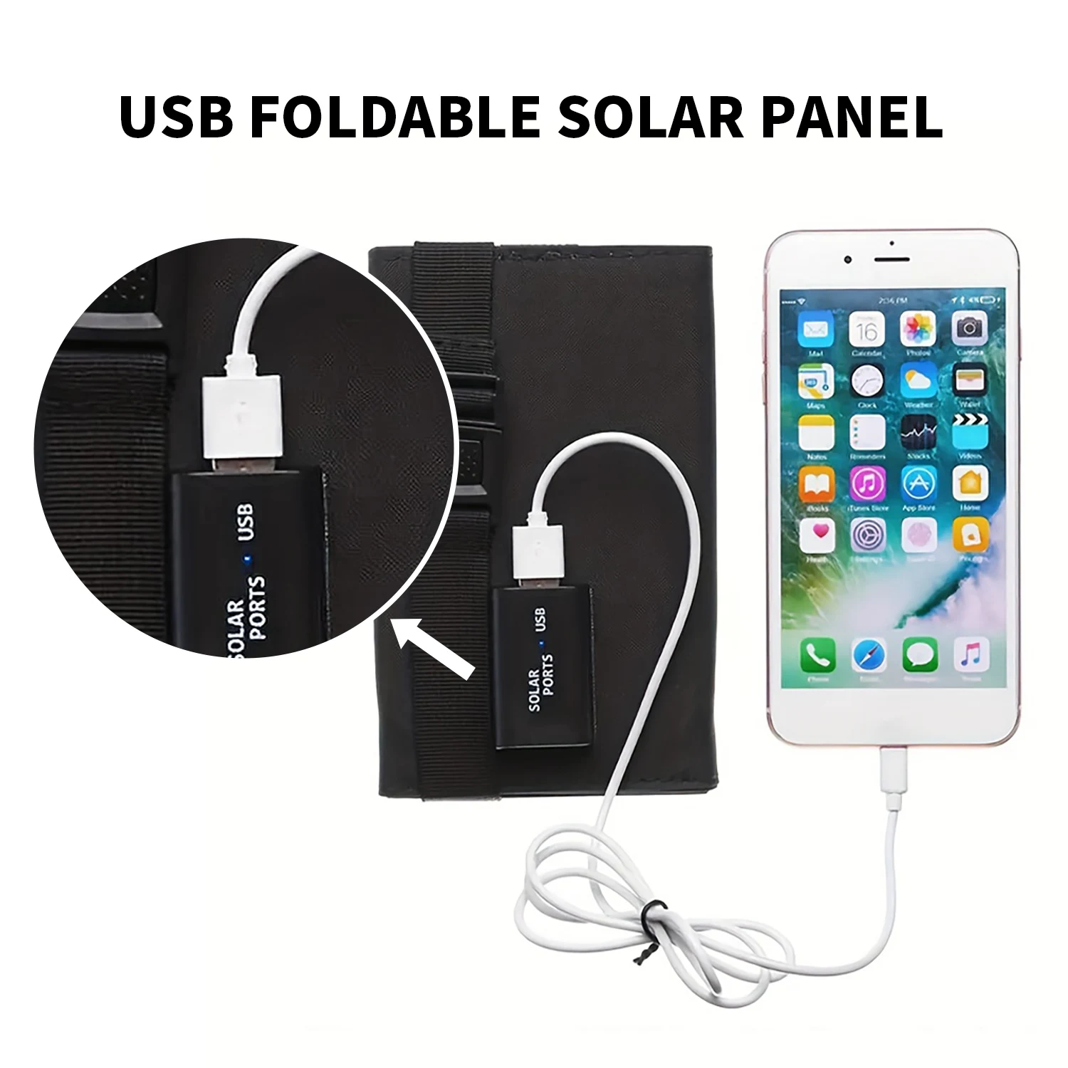 Складная солнечная панель 20 В – обзор и цена Solar Charger Panel Foldable