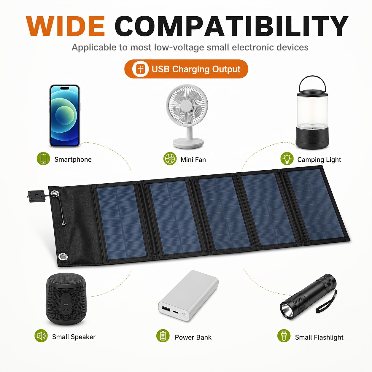 1. Складная портативная солнеч – обзор и цена Solar Charger Panel Foldable