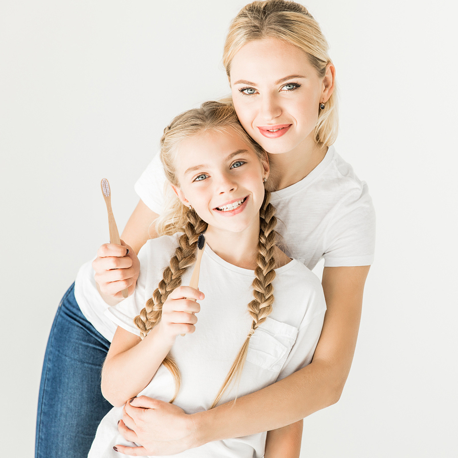 2 бамбуковые зубных щетки для  – обзор и цена Bamboo Toothbrush Set