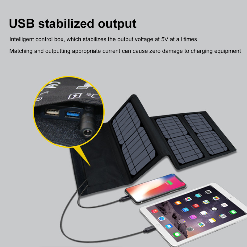 42 Вт 63 Вт 5 В 18,5 В складно – обзор и цена Solar Charger Panel Foldable